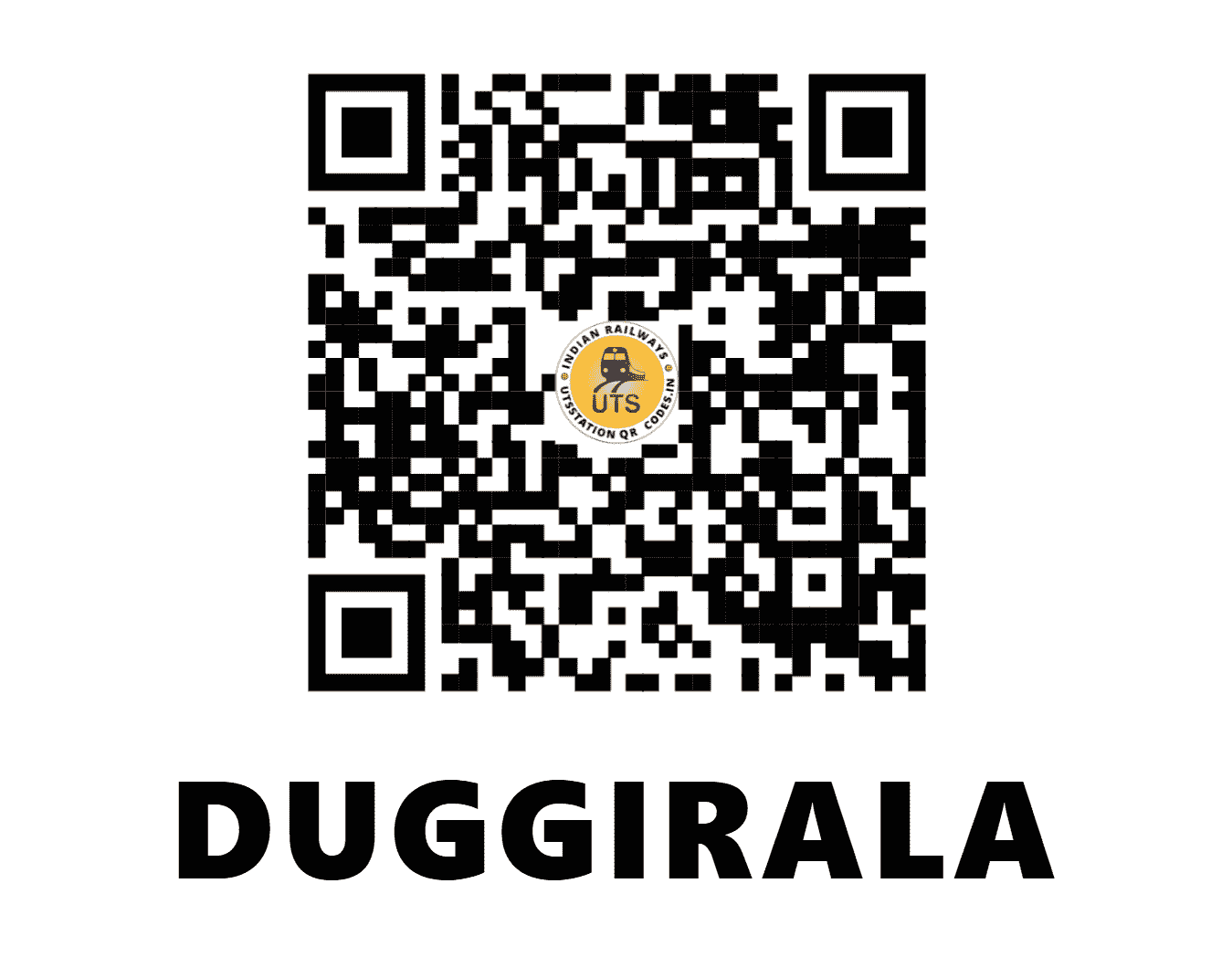 UTS QR Code for DUGGIRALA - DIG (SC - ANDHRA PRADESH)